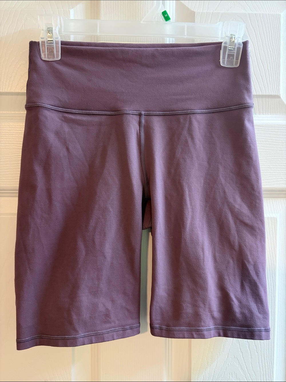 Fabletics PowerHold Bike Shorts in Mauve